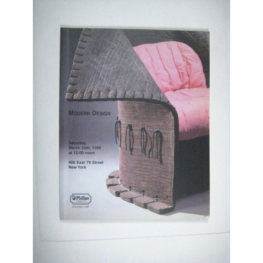 Phillips Auction Catalog 1999 Modern Design New York Furniture Seguso Eames